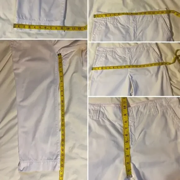 Lilly Pulitzer Womens white Cropped Pants size 10 - Picture 5 of 5